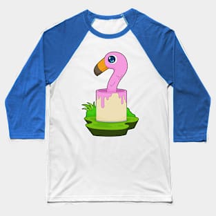 Flamingo Painter Paint bucket Painting Baseball T-Shirt